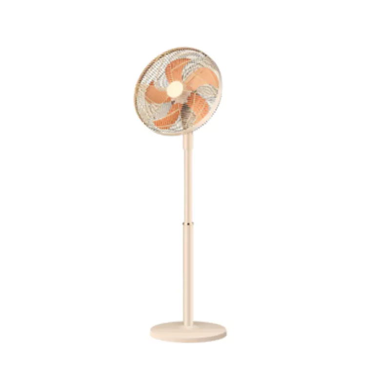 Ventilador de chão estilo creme simples para casa